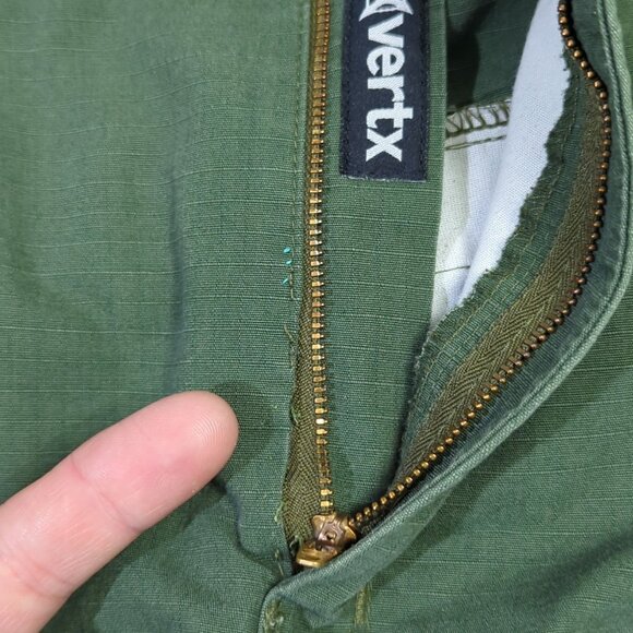 Vertx Pants Men's 38x30 Fits 35x29 Green Ripstop Cargo Outdoor Hiking Camp Flaws - Picture 15 of 16